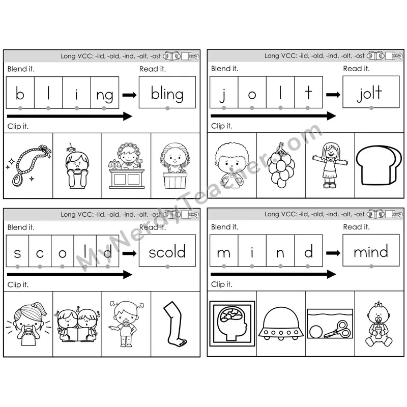 Long VCC (-ild, -old, -ind, -olt, -ost) — BW (C5 — Clip It)