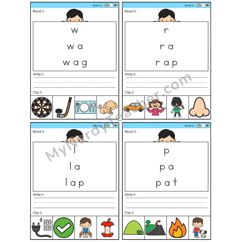 Short A /a/ (C6 — Word Pyramids)
