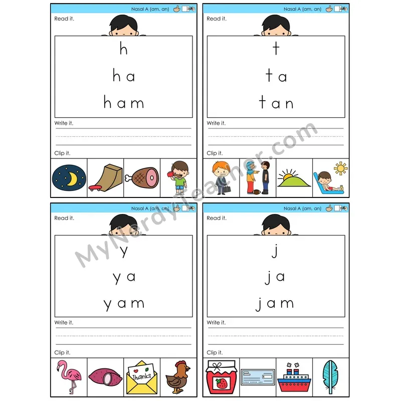Nasalized A (am, an) (C6 — Word Pyramids)