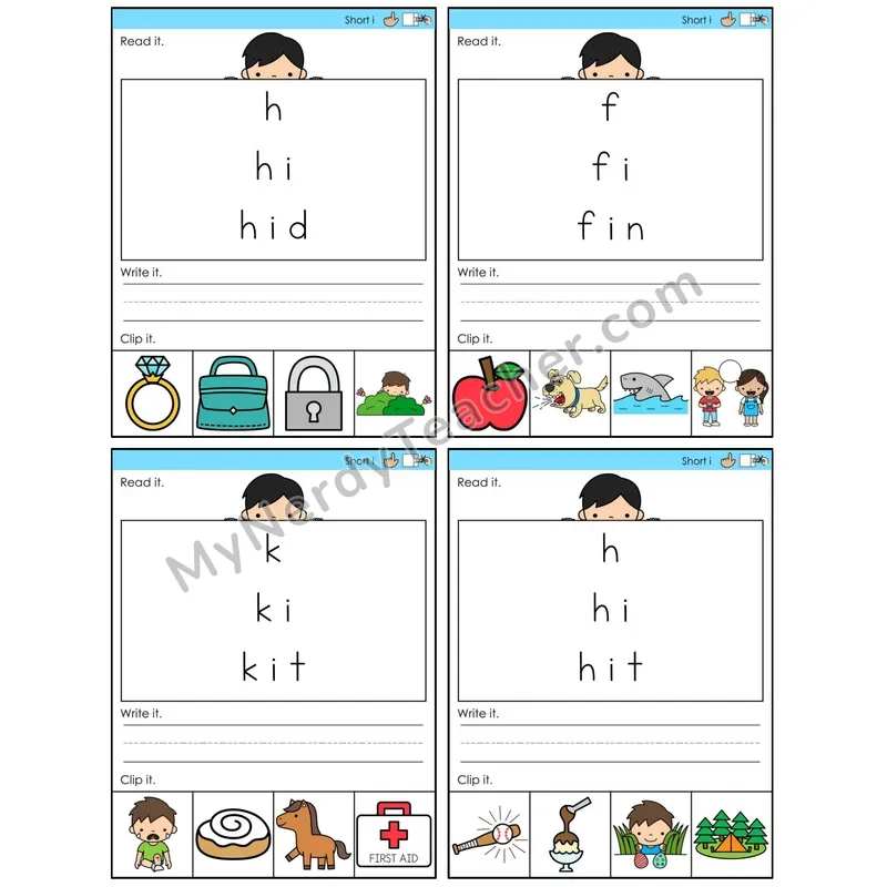 Short I /i/ (C6 — Word Pyramids)
