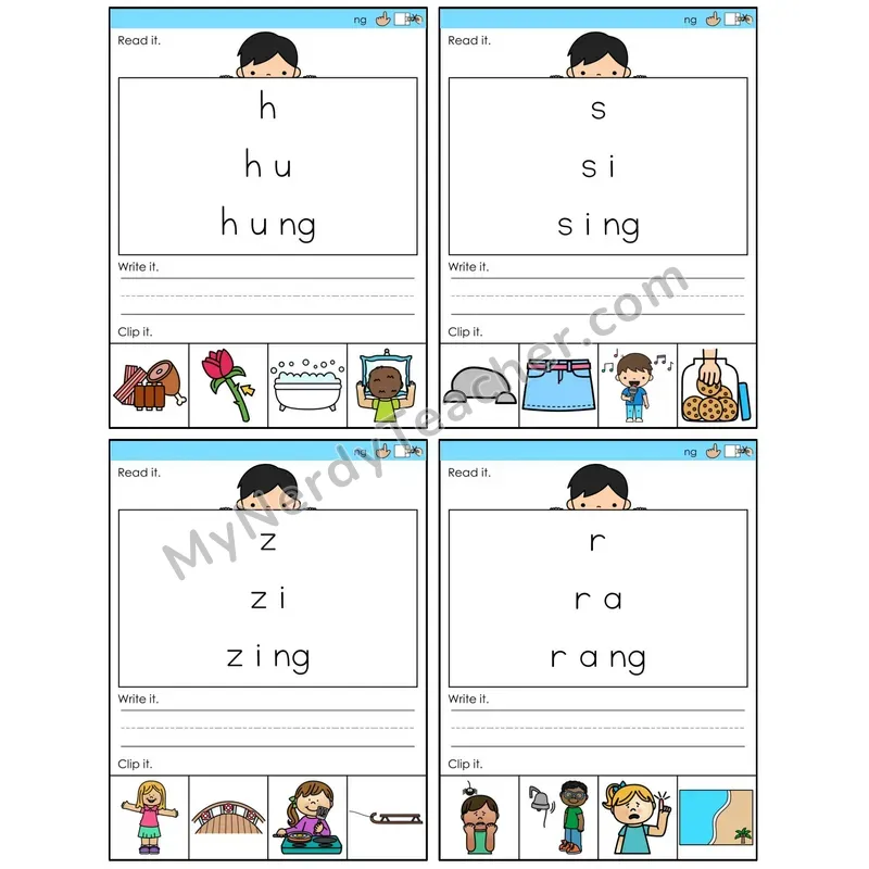 Ending ng /ng/ (C6 — Word Pyramids)