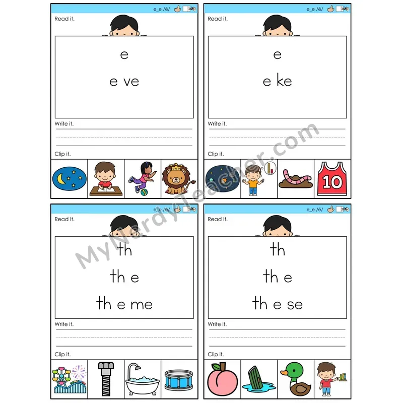 Long E Silent E (e_e) (C6 — Word Pyramids)