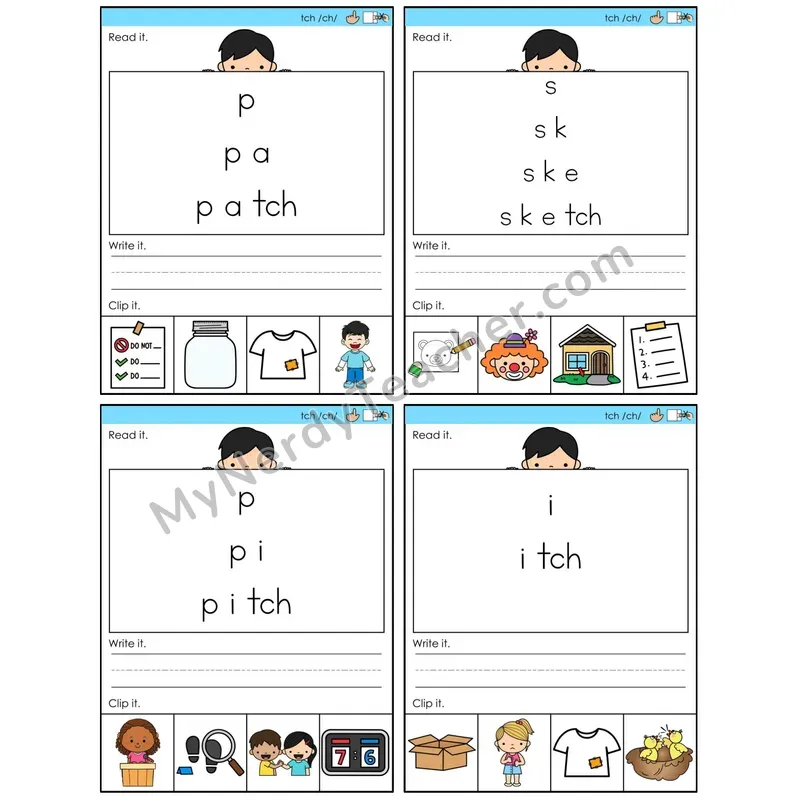 Trigraph tch /ch/ (C6 — Word Pyramids)