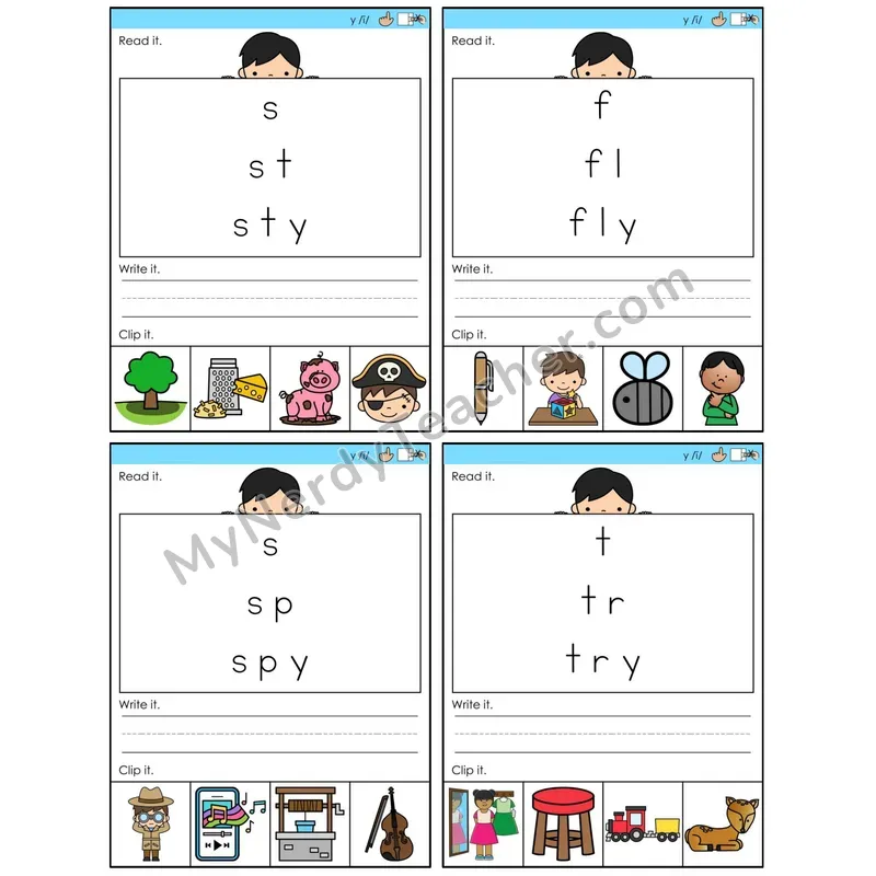 Y as Long I (/i/) (C6 — Word Pyramids)