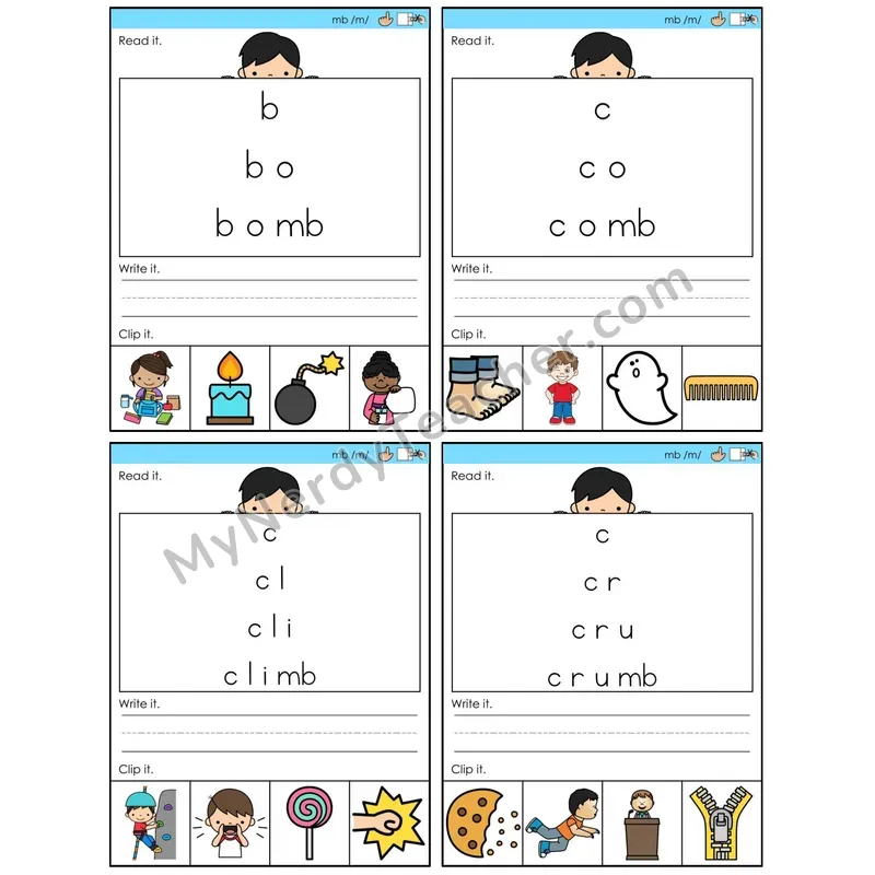 Silent Letter mb /m/ (C6 — Word Pyramids)
