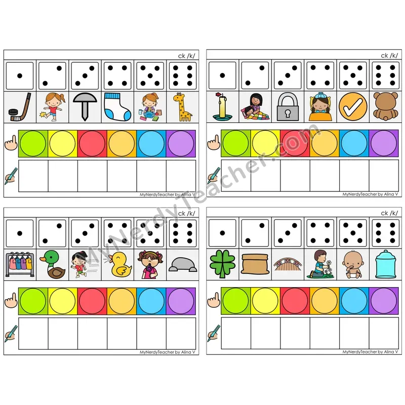 Digraph ck /k/ (C8 — Roll, Map, and Graph)