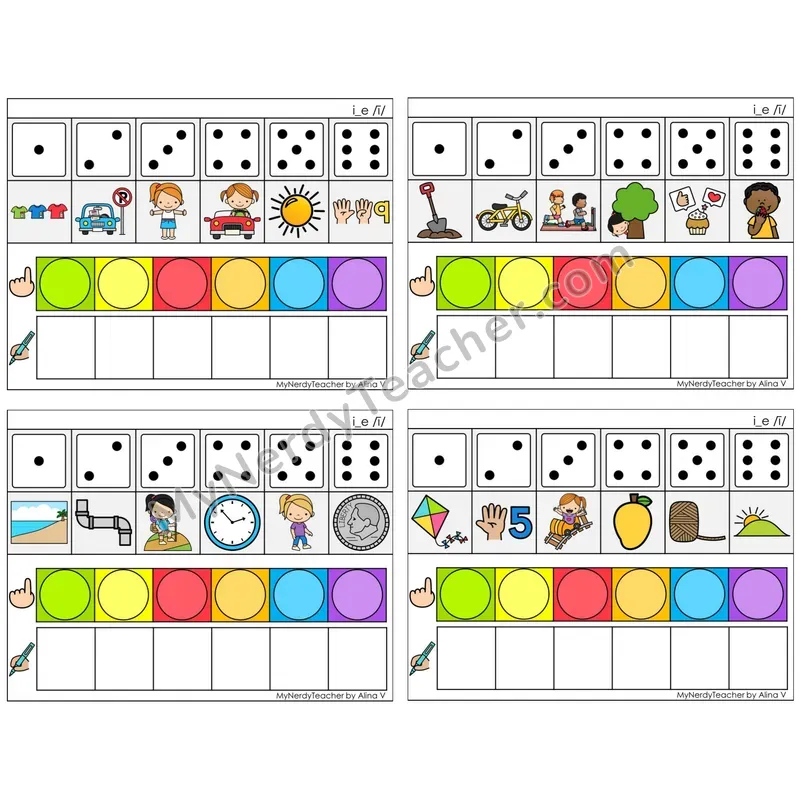 Long I Silent E (i_e) (C8 — Roll, Map, and Graph)