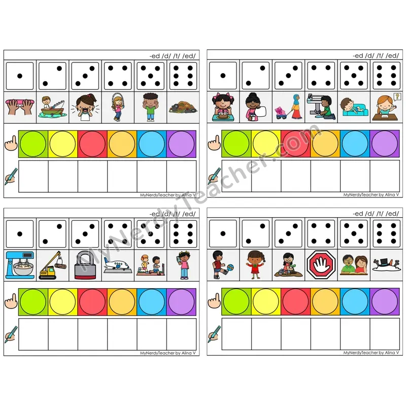 Inflectional Ending -ed (/d/, /t/, /ed/) (C8 — Roll, Map, and Graph)