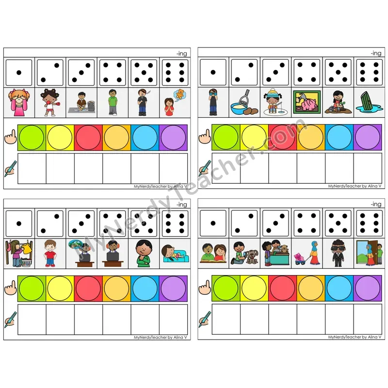 Inflectional Ending -ing (C8 — Roll, Map, and Graph)