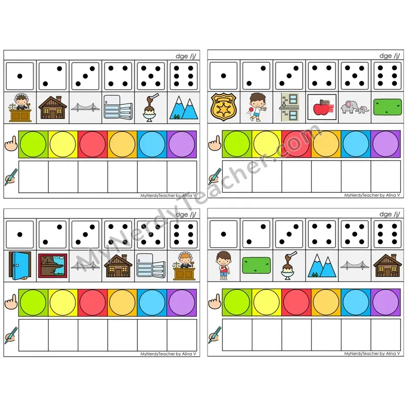 Trigraph dge /j/ (C8 — Roll, Map, and Graph)