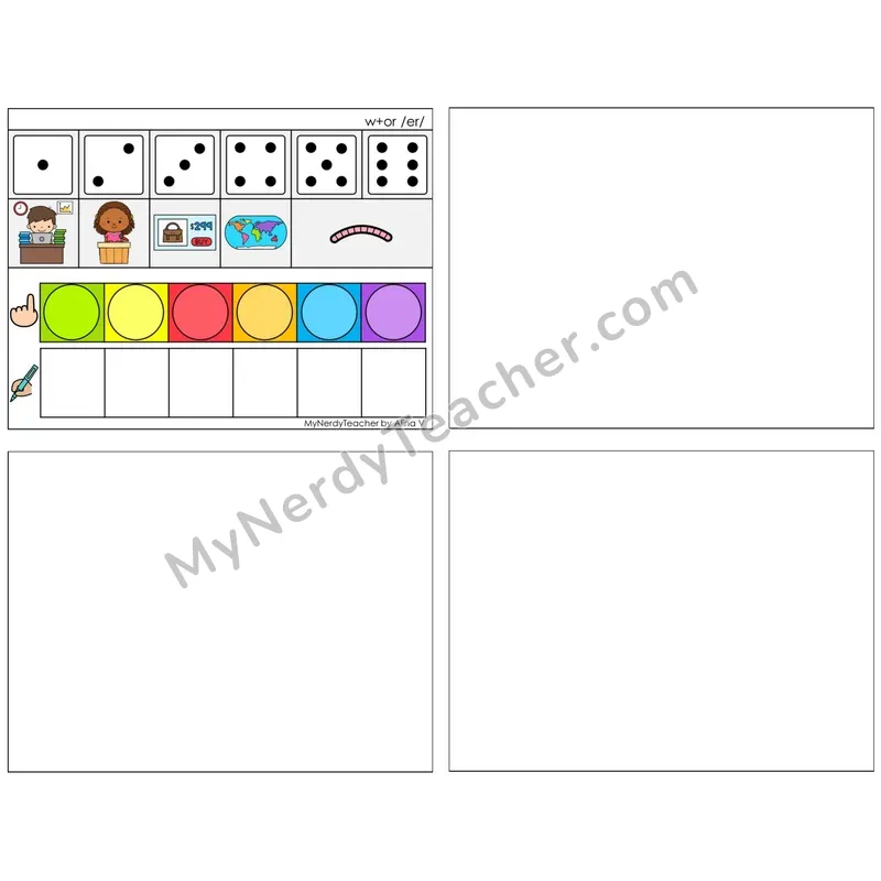 R-Controlled w+or /er/ (C8 — Roll, Map, and Graph)