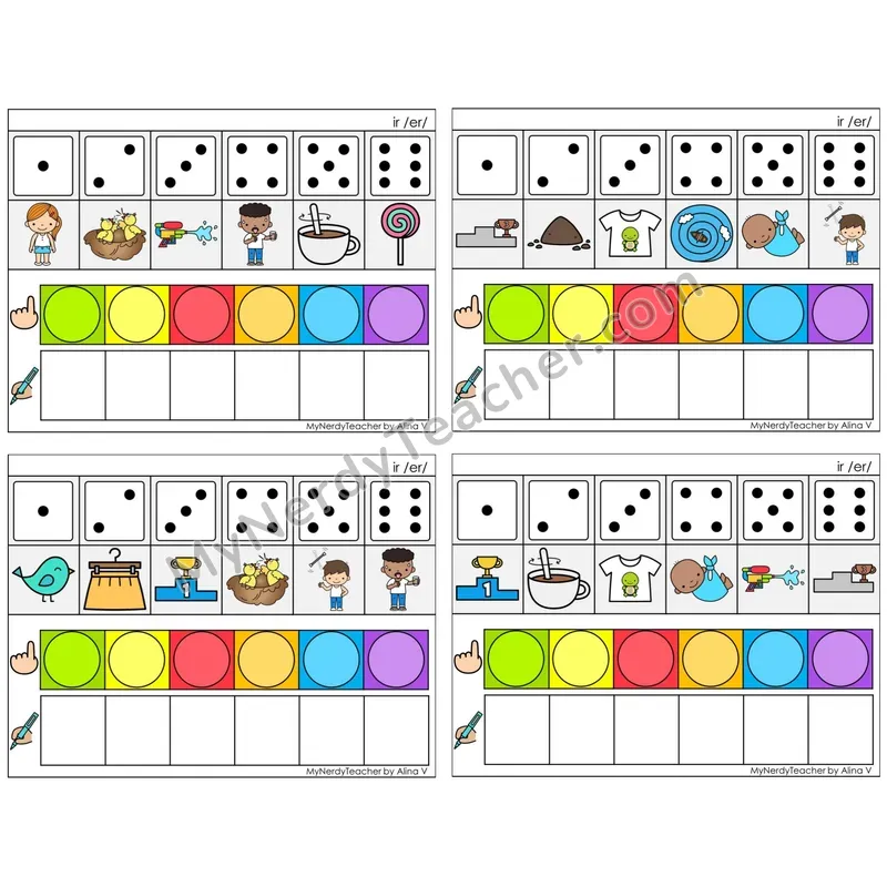 R-Controlled ir /er/ (C8 — Roll, Map, and Graph)