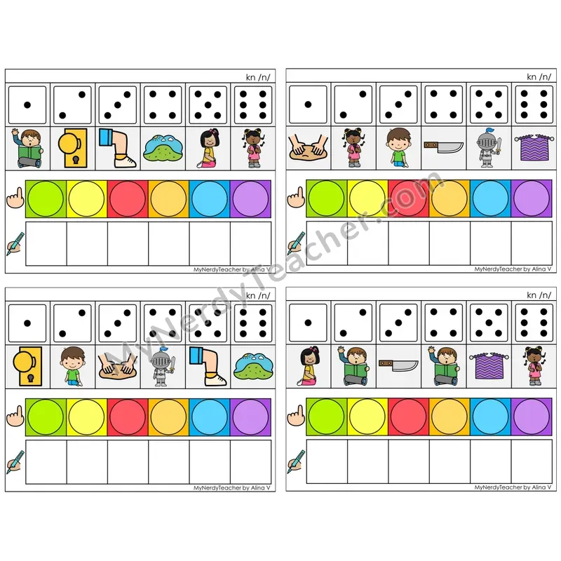 Silent Letter kn /n/ (C8 — Roll, Map, and Graph)