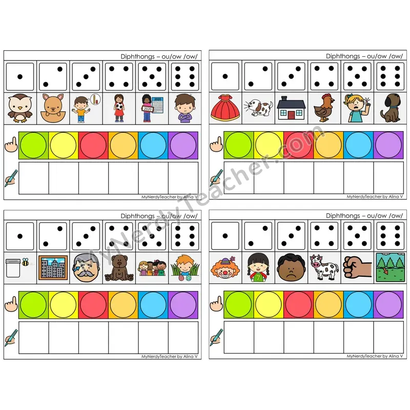 Diphthongs ou, ow /ow/ (C8 — Roll, Map, and Graph)