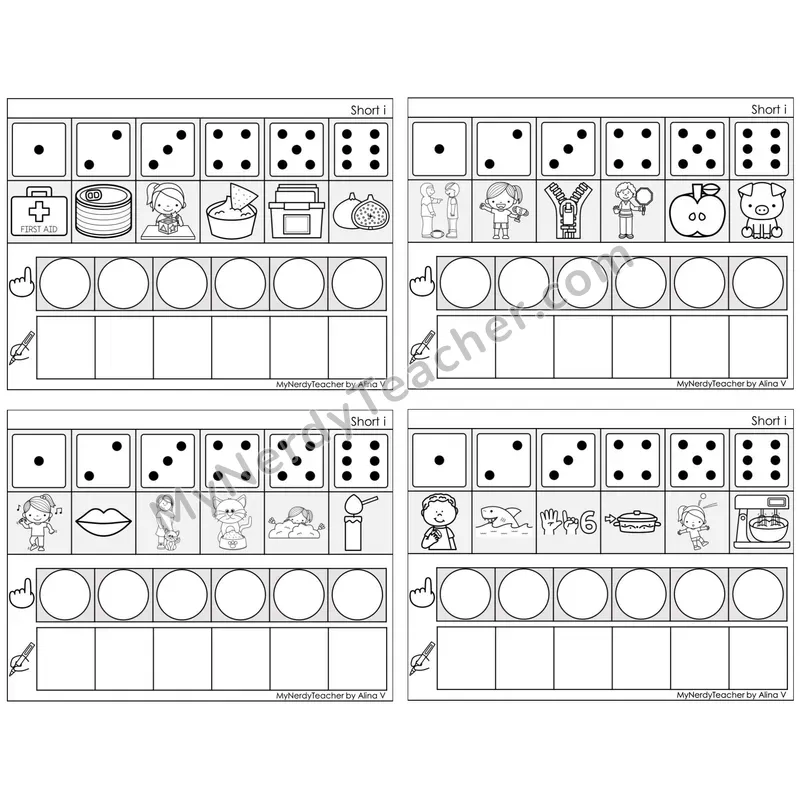 Short I /i/ — BW (C8 — Roll, Map, and Graph)