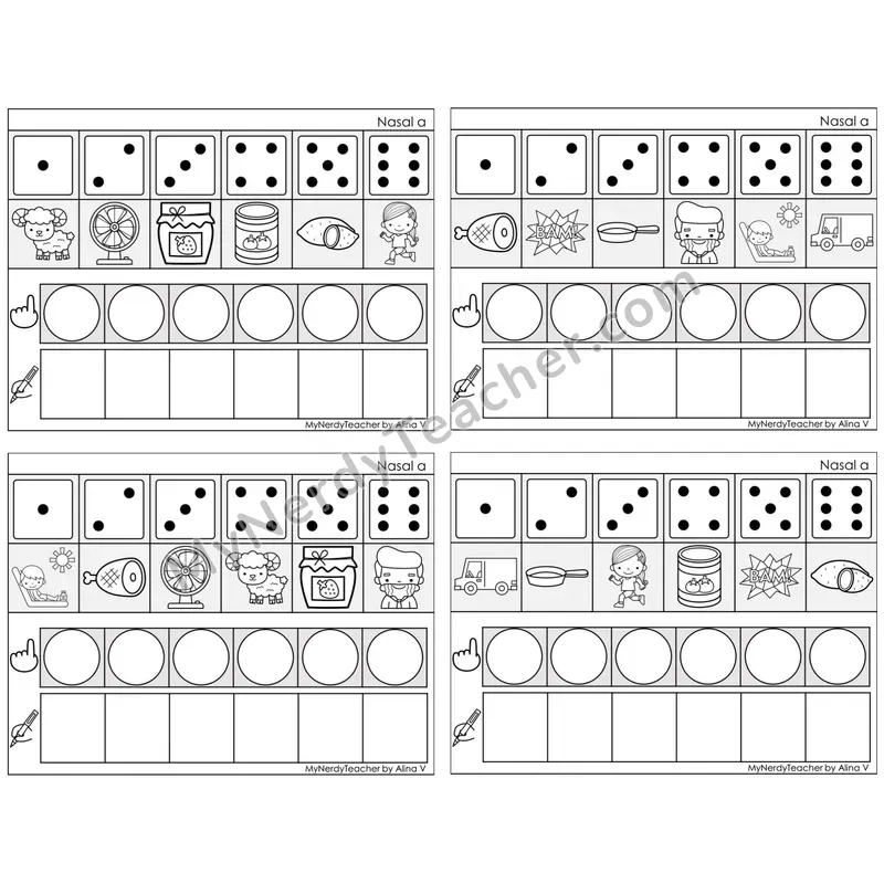 Nasalized A (am, an) — BW (C8 — Roll, Map, and Graph)