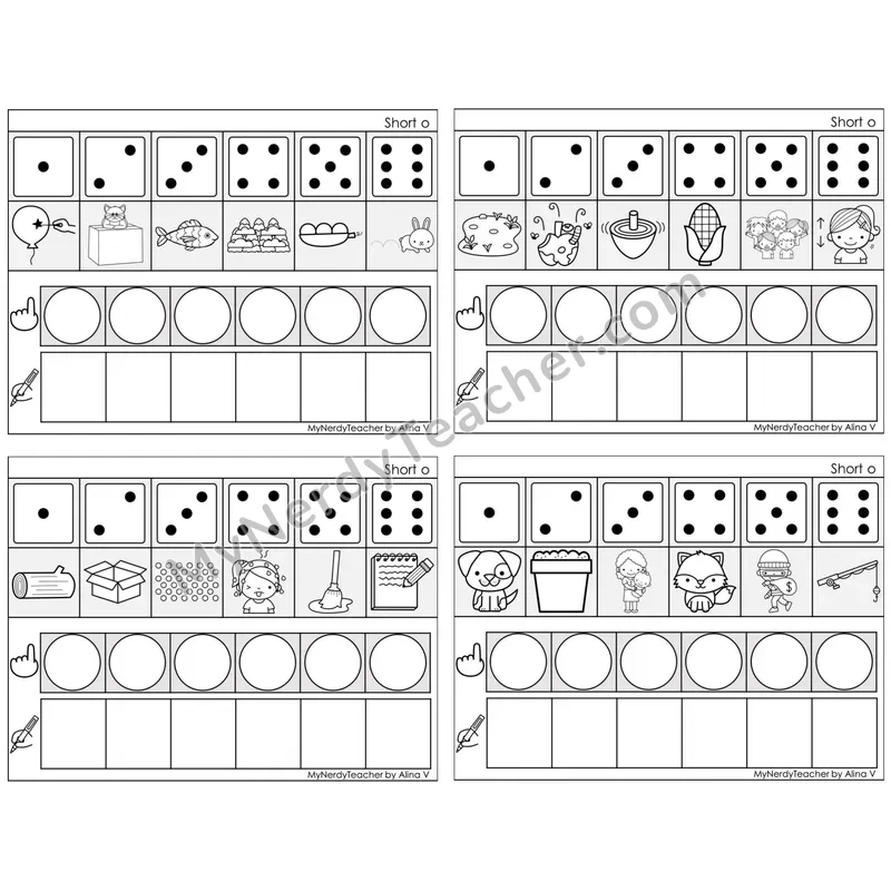 Short O /o/ — BW (C8 — Roll, Map, and Graph)