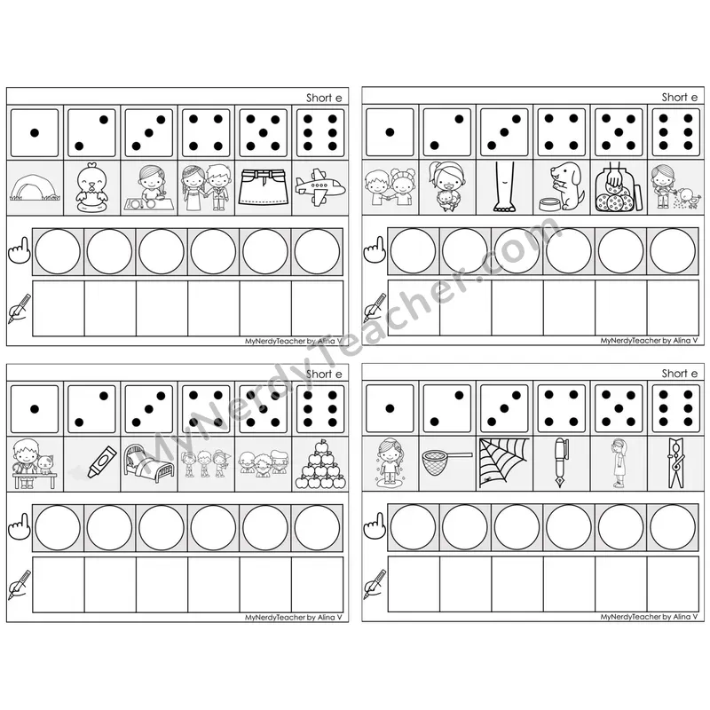 Short E /e/ — BW (C8 — Roll, Map, and Graph)