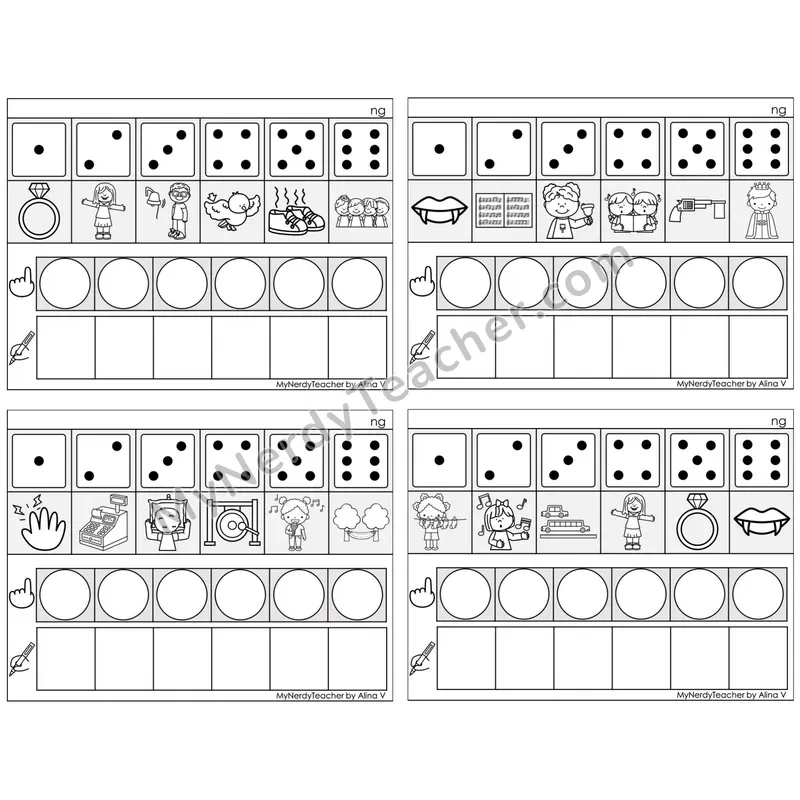 Ending ng /ng/ — BW (C8 — Roll, Map, and Graph)
