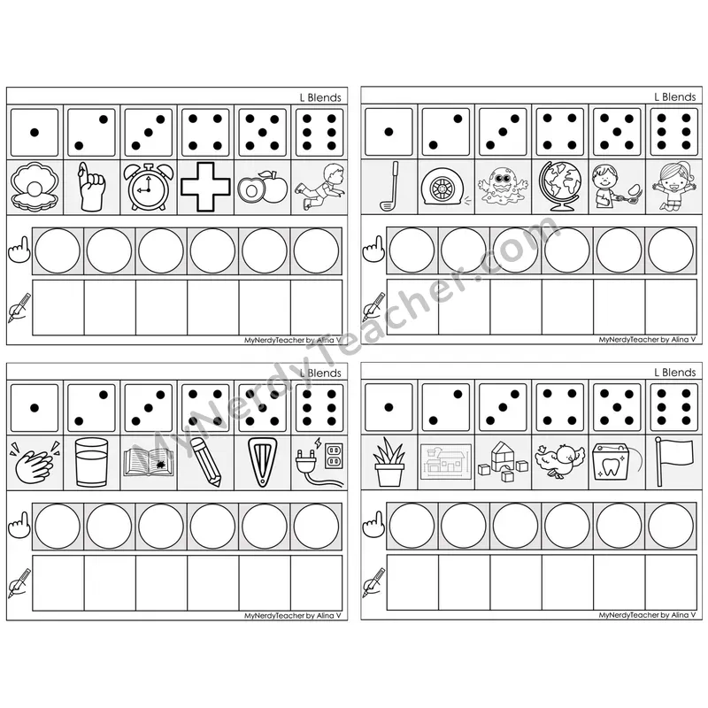 L Blends — BW (C8 — Roll, Map, and Graph)