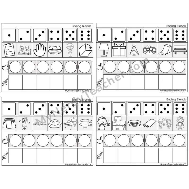 Ending Blends — BW (C8 — Roll, Map, and Graph)