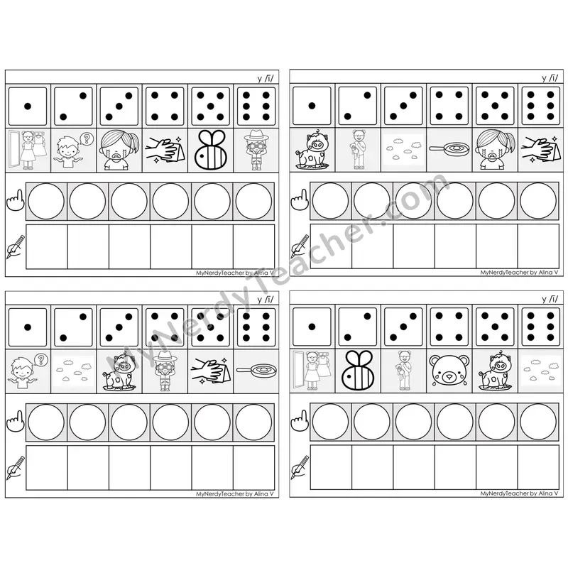 Y as Long I (/i/) — BW (C8 — Roll, Map, and Graph)