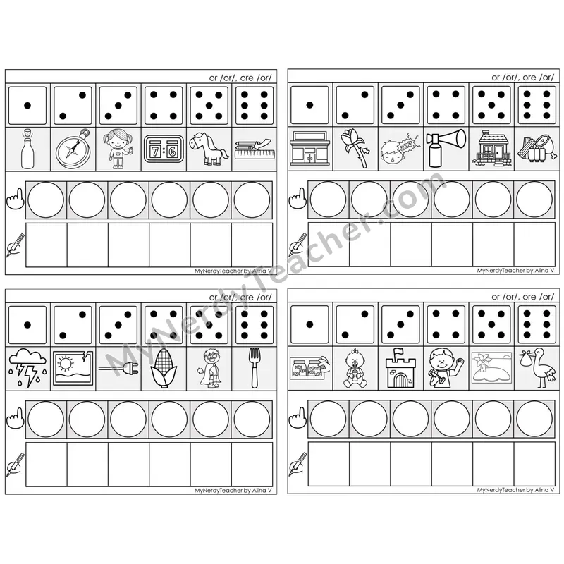 R-Controlled or, ore /or/ — BW (C8 — Roll, Map, and Graph)