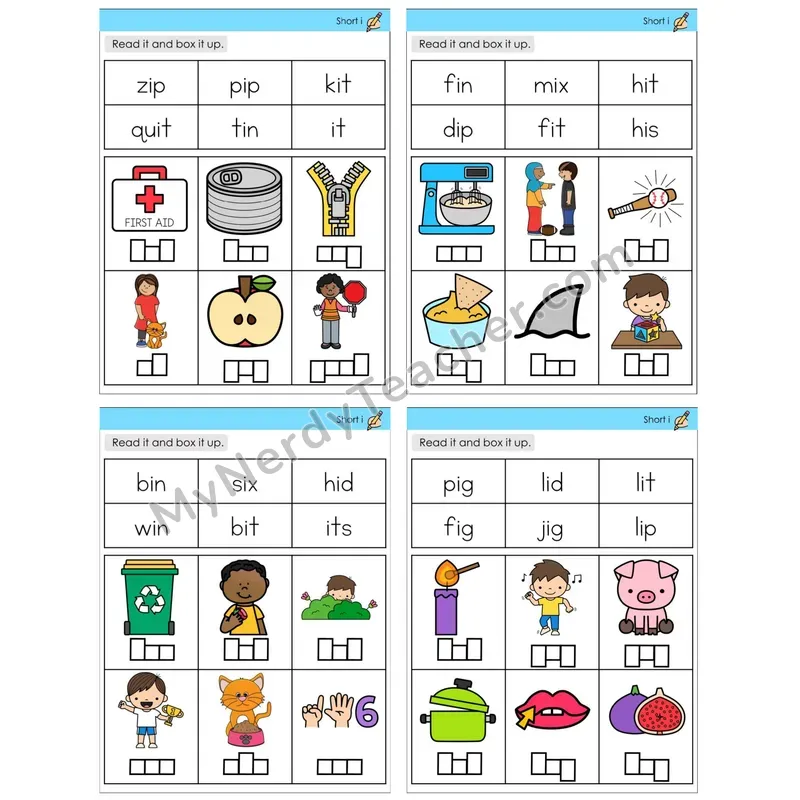 Short I /i/ (C10 — Read and Box It Up)