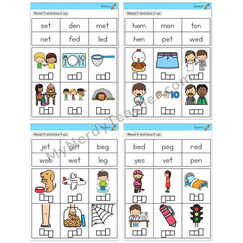 Short E /e/ (C10 — Read and Box It Up)