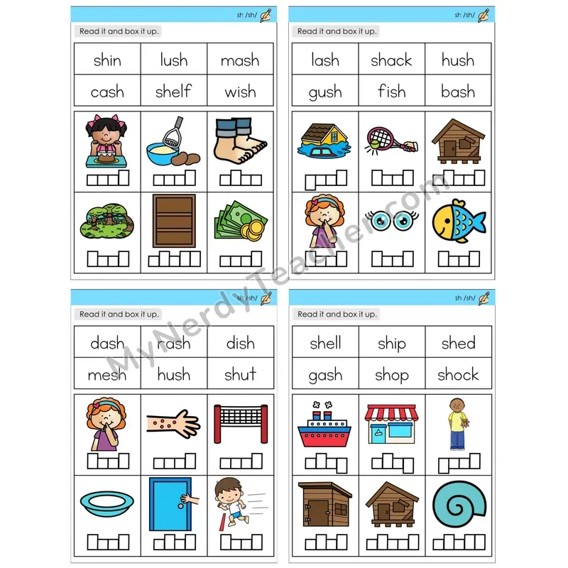 Digraph sh /sh/ (C10 — Read and Box It Up)