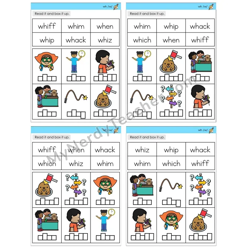 Digraph wh /w/ (C10 — Read and Box It Up)