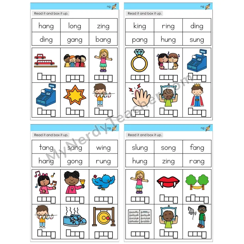 Ending ng /ng/ (C10 — Read and Box It Up)