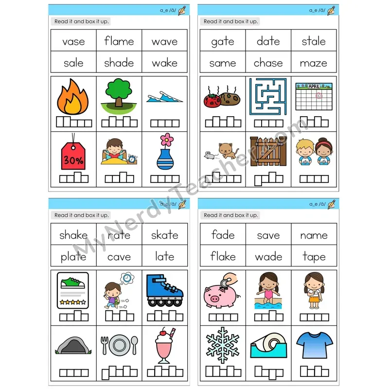 Long A Silent E (a_e) (C10 — Read and Box It Up)
