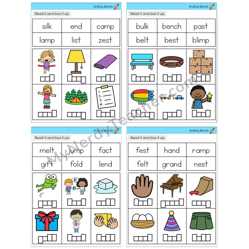 Ending Blends (C10 — Read and Box It Up)