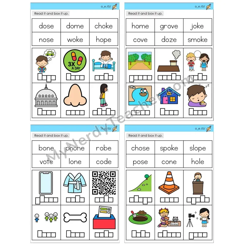 Long O Silent E (o_e) (C10 — Read and Box It Up)