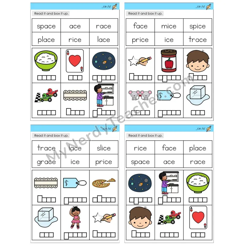 Soft C (_ce /s/) (C10 — Read and Box It Up)