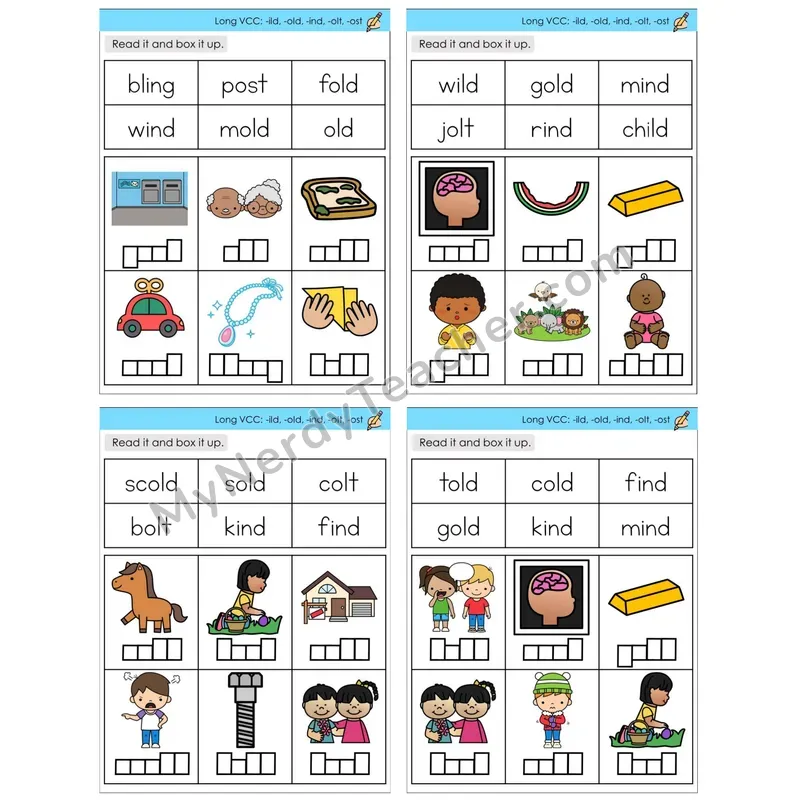 Long VCC (-ild, -old, -ind, -olt, -ost) (C10 — Read and Box It Up)