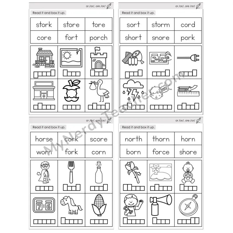 R-Controlled or, ore /or/ — BW (C10 — Read and Box It Up)