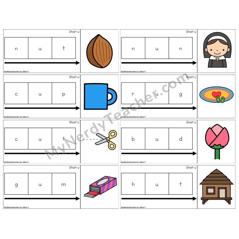 Short U /u/ (C11 — Graph It Puzzles)