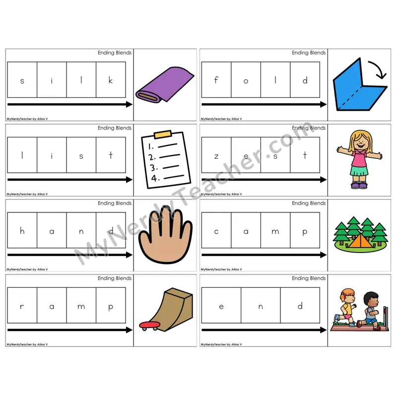 Ending Blends (C11 — Graph It Puzzles)