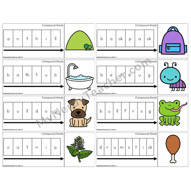 Compound Words (C11 — Graph It Puzzles)