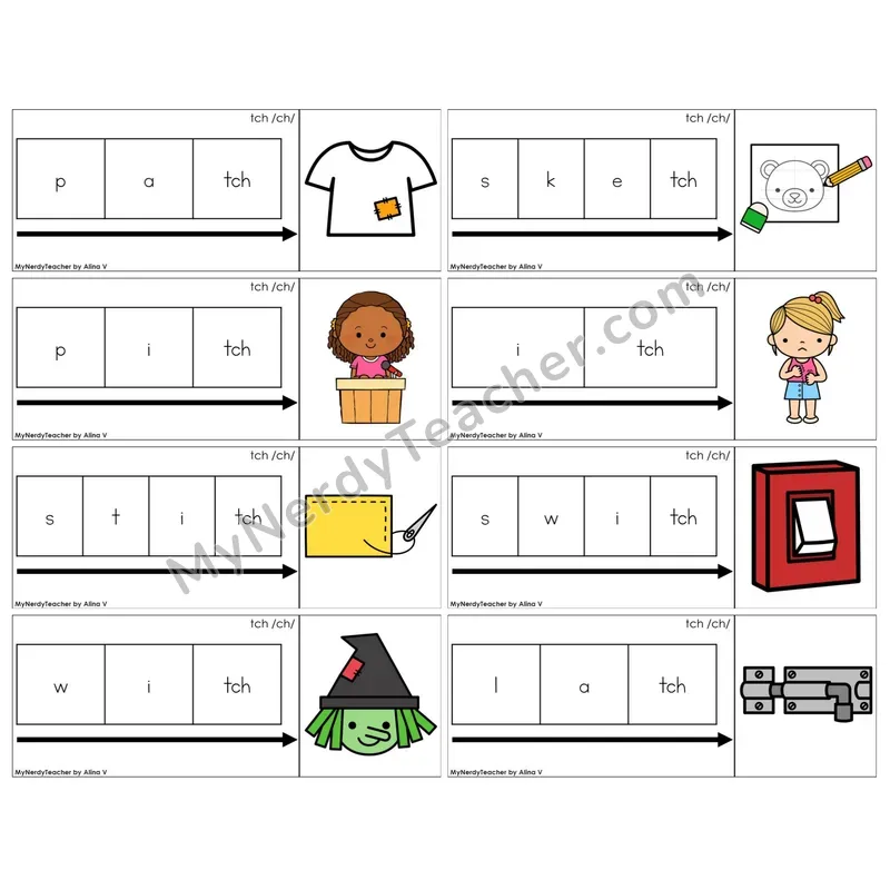 Trigraph tch /ch/ (C11 — Graph It Puzzles)