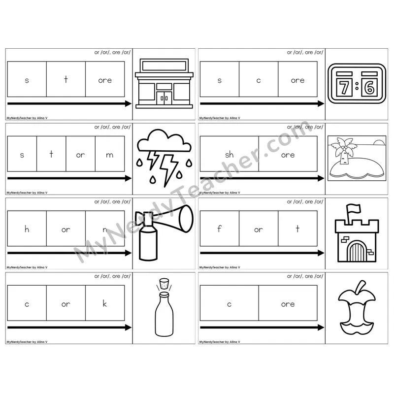 R-Controlled or, ore /or/ — BW (C11 — Graph It Puzzles)