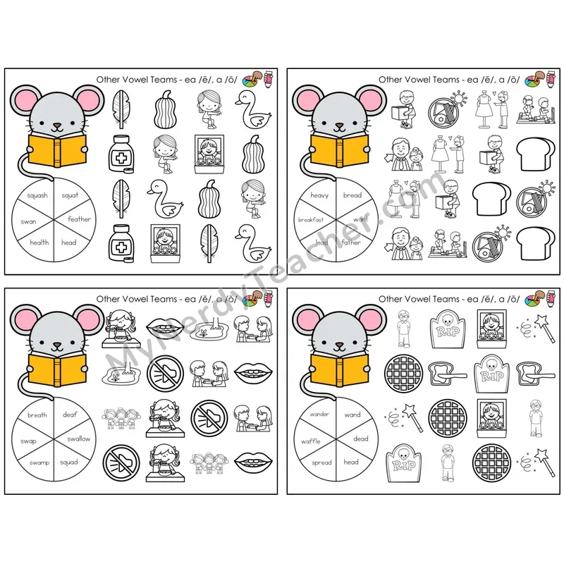 Vowel Teams ea /e/, a /o/ (C12 — Spin and Dab)