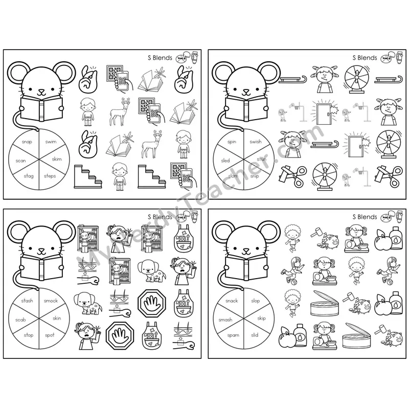 S Blends — BW (C12 — Spin and Dab)