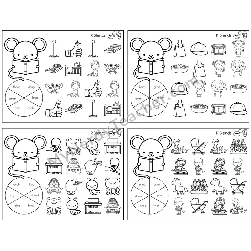 R Blends — BW (C12 — Spin and Dab)