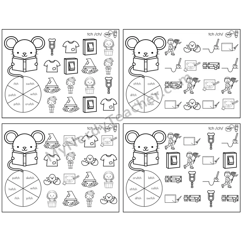 Trigraph tch /ch/ — BW (C12 — Spin and Dab)