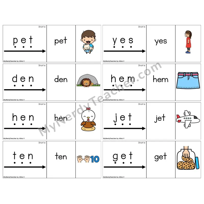 Short E /e/ (C13 — Blend It Puzzles)