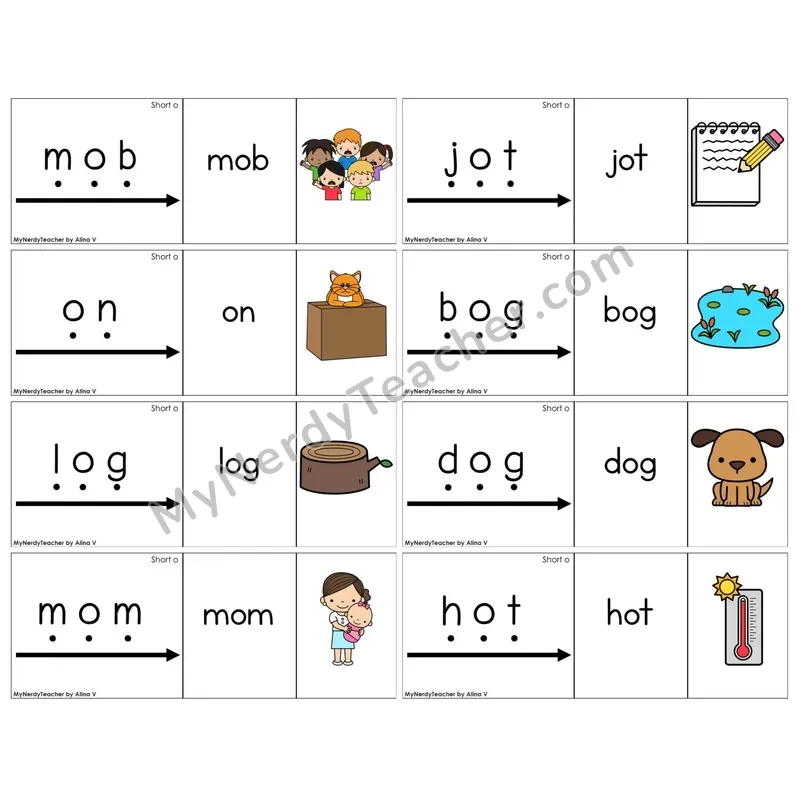 Short O /o/ (C13 — Blend It Puzzles)