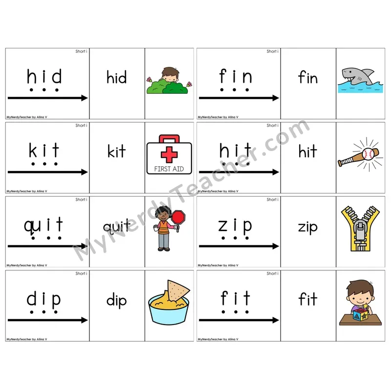Short I /i/ (C13 — Blend It Puzzles)